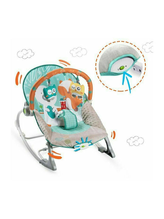 Ricokids Electric Relax pentru Bebeluși cu Vibrații Albastru deschis și gri pentru Copil până la 9kg