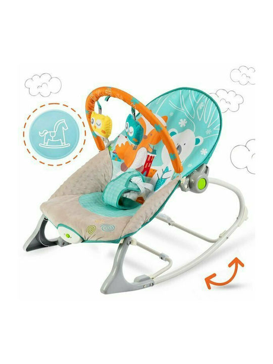 Ricokids Electric Relax pentru Bebeluși cu Vibrații Albastru deschis și gri pentru Copil până la 9kg