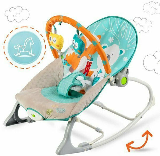 Ricokids Electric Relax pentru Bebeluși cu Vibrații Albastru deschis și gri pentru Copil până la 9kg