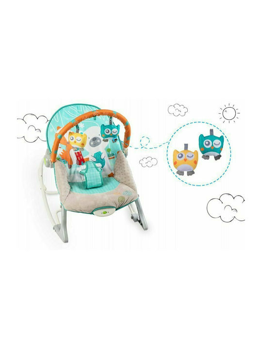 Ricokids Electric Relax pentru Bebeluși cu Vibrații Albastru deschis și gri pentru Copil până la 9kg