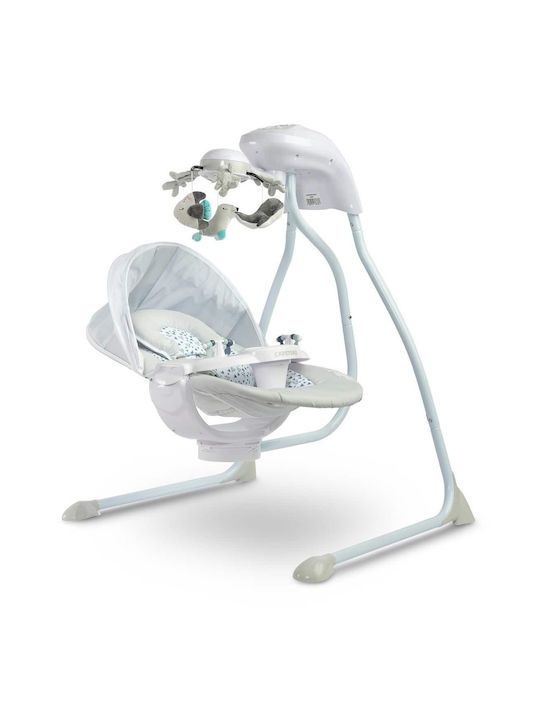 Caretero Electric Baby Relax Swing Raffi with Music Grey for Child up to 12kg