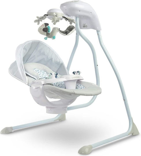 Caretero Electric Relax pentru Bebeluși Leagăn Raffi cu Muzică Gri pentru Copil până la 12kg