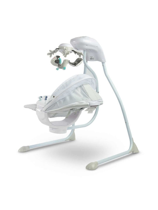 Caretero Electric Baby Relax Swing Raffi with Music Grey for Child up to 12kg