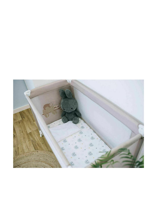 FreeOn Love Koala Παρκοκρέβατο με Στρώμα Γκρι 65x125cm
