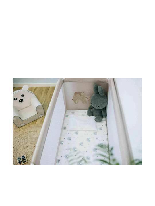 FreeOn Love Koala Παρκοκρέβατο με Στρώμα Γκρι 65x125cm