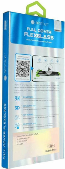 Bestsuit Flexible Hybrid Glass 5D Закалено стъкло за цялото лице (Galaxy S21 Ultra 5G)