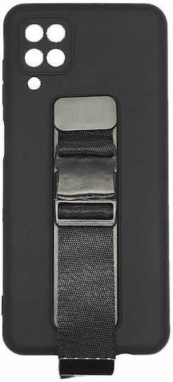 Hurtel Rope Air Bag Back Cover Silicone 1mm Black (Galaxy A12)