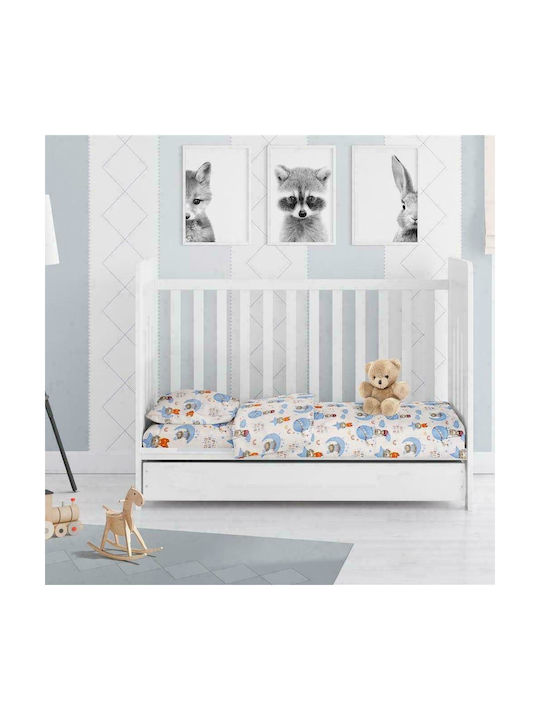 Dimcol Baby Bettbezug Reach the Stars 191 Sky Blue 120x160cm.