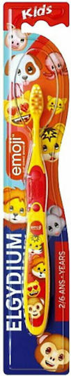 Elgydium Emoji Kids Toothbrush for 2+ years Red