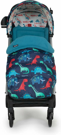 Cosatto D is for Dino Stroller Footmuff with Fleece Lining 85x48cm Blue