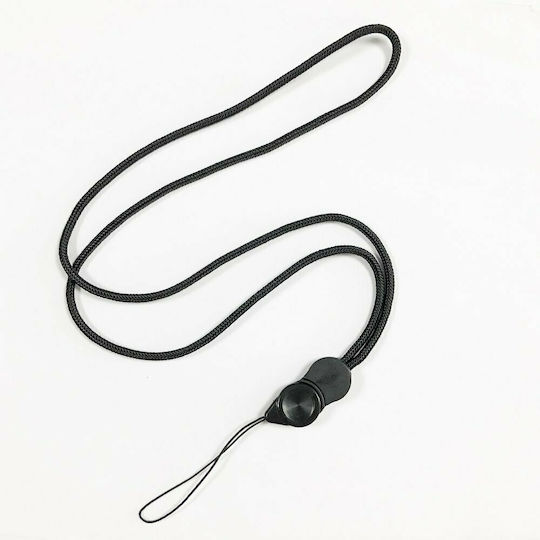 Hurtel Long Lanyard with a Clip Λουράκι Λαιμού για Κινητά Μαύρο