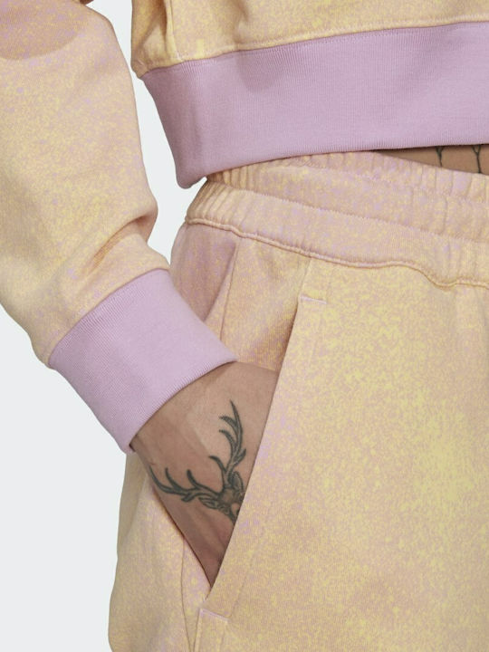 Originals Cropped Γυναικείο Φούτερ Bliss Lilac / Almost Yellow