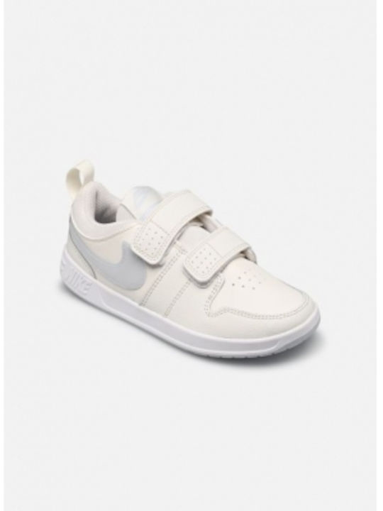 Nike Παιδικά Sneakers Pico 5 με Σκρατς White / Pure Platinum