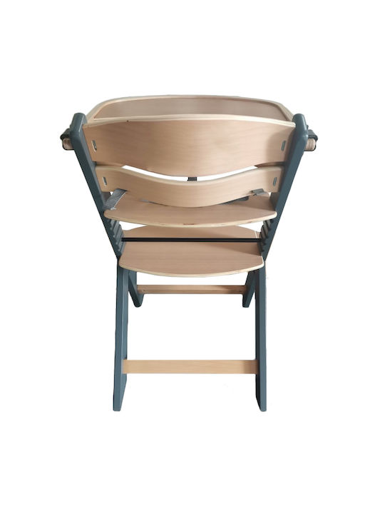 Cangaroo Nuttle Highchair 2 in 1 & Wooden Seat Grey