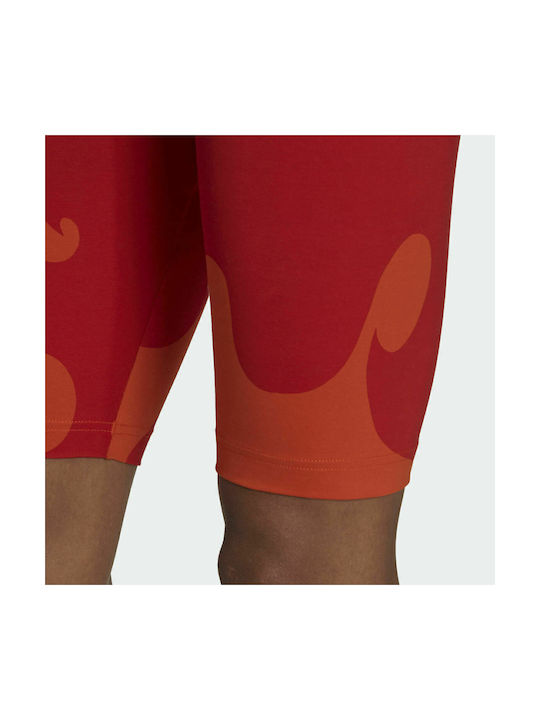 adidas Marimekko Rib Γυναικείο Κολάν Ποδηλασίας Πορτοκαλί