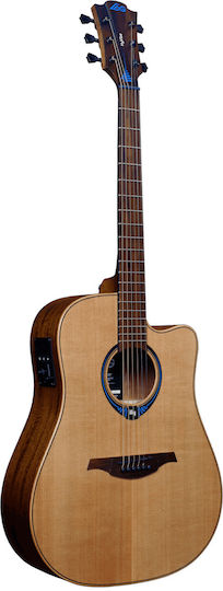Lag Semi-acustic Chitară THV10DCE Chitare acustice cu decupaj Natural