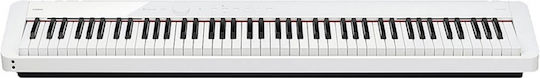 Casio Electric Stage Piano CDP-S110 Set with 88 Weighted Keys Built-in Speakers and Connection with Headphones and Computer White