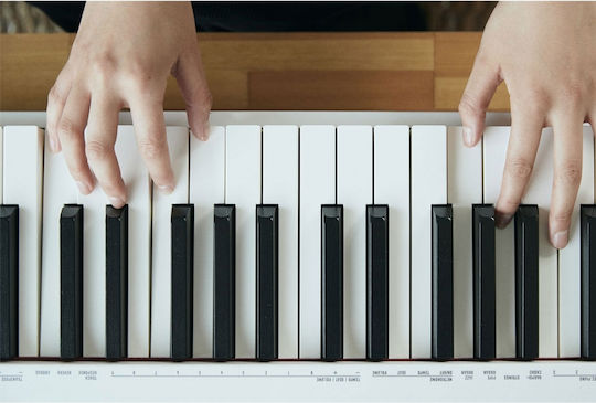 Casio Electric Stage Piano CDP-S110 Set with 88 Weighted Keys Built-in Speakers and Connection with Headphones and Computer White