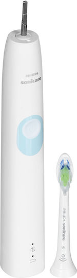 Philips Sonicare ProtectiveClean 4300 Електрическа Четка за Зъби с Таймер и Калъф за Пътуване White Mint