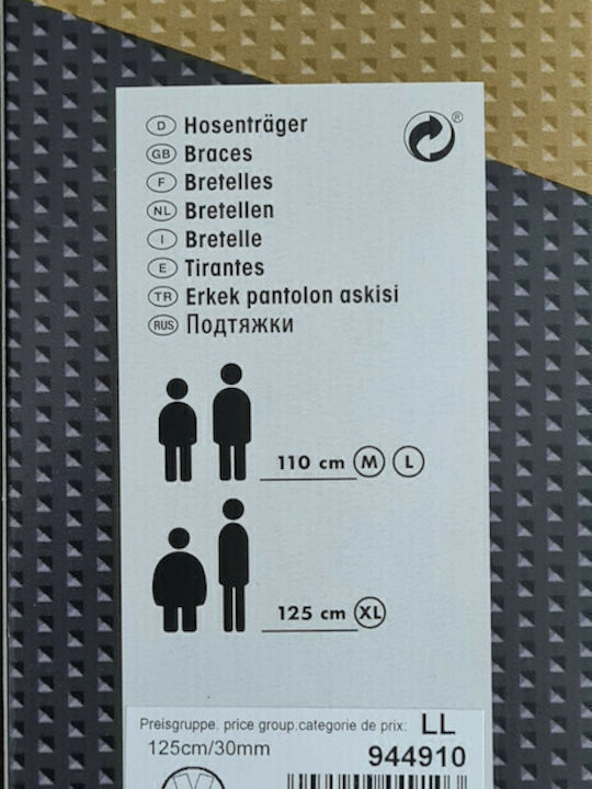 Prym Monochrome Schwarze Hosenträger