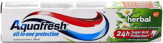 Aquafresh All-In-One Protection Οδοντόκρεμα Herbal 100ml