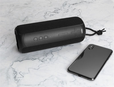 Deltaco Streetz Waterproof Bluetooth Speaker 20W with Battery Life up to 11 hours Black