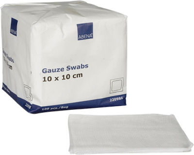 Abena Non-Sterile Gauze Pads 10x10cm Curi-Med 8ply 100pcs