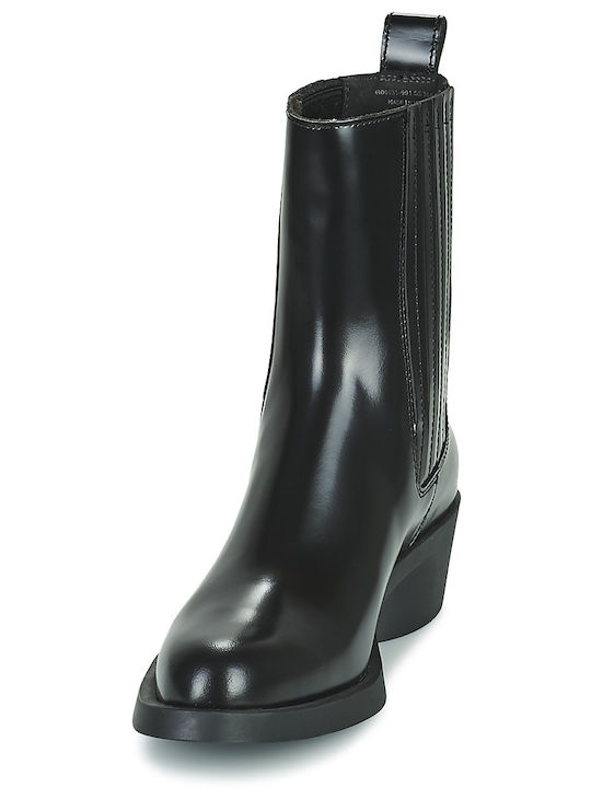Bonnie Leder Stiefeletten Damen Schwarz
