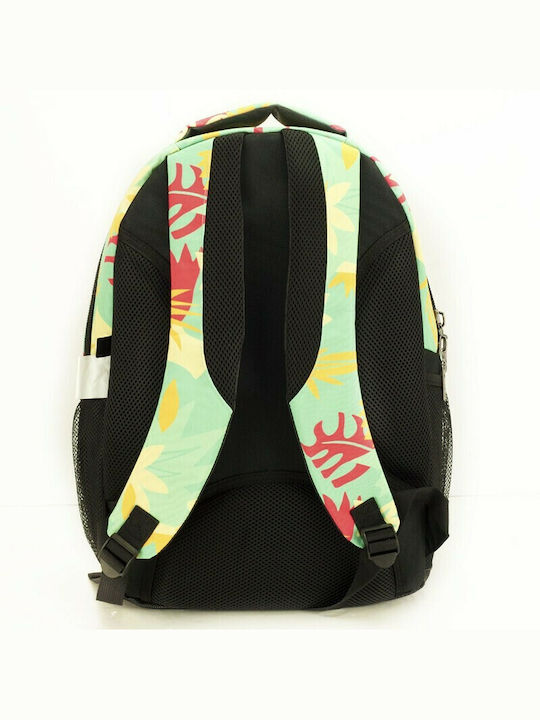 Maui & Sons Summer Flower School Bag Backpack Junior High-High School Multicolour with Water Bottle Holder 40Liters
