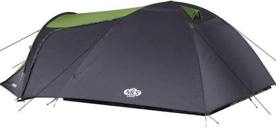 Nils Trekker Camping Tent Tunnel Mountaineering Green with Double Cloth 4 Seasons for 4 People Waterproof 3000mm 340x240x130cm