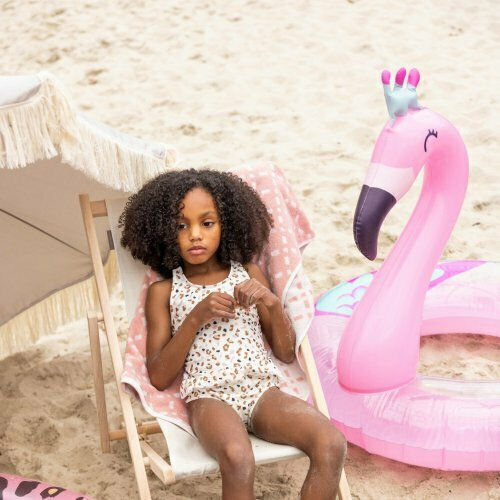 Swim Essentials Kinder Schwimmring Flamingo mit Durchmesser 104cm. ab 6 Jahren Rosa