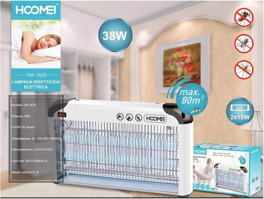 Hoomei Ηλεκτρική Εντομοπαγίδα 38W HM-1635
