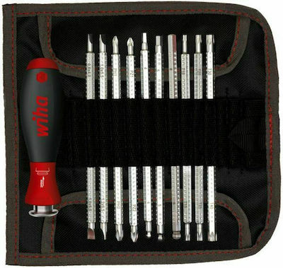 Wiha 281 Screwdriver with 11 Interchangeable Tips