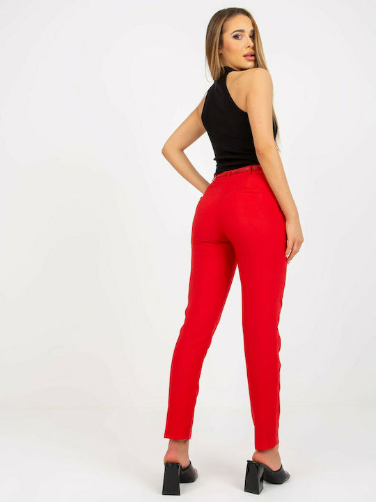 XSapienza Damen Chino Hose Rot