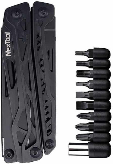 NexTool Nextool Πολυεργαλείο 11 εργαλείων Μαύρο σε Θήκη