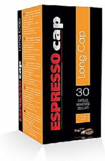 Espressocap Kapseln Espresso Long Cap Kompatibel mit Maschine Espressokappe 30Mützen