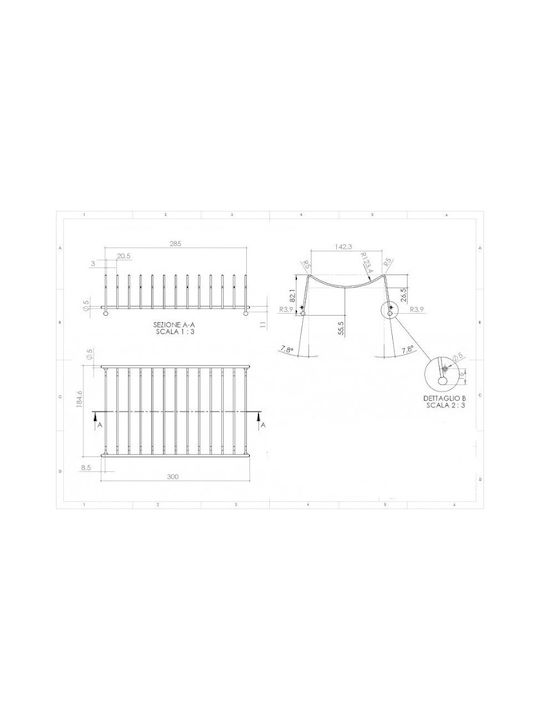 Elleci Quadra Inox Cabinet Dish Rack 30x15cm Silver