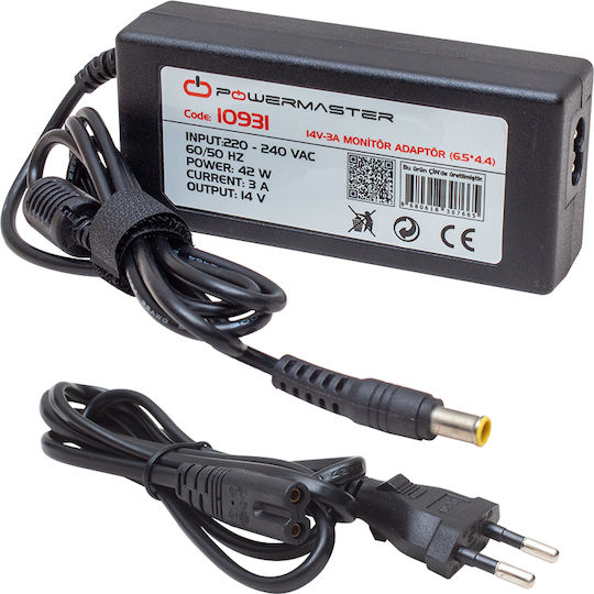 Powermaster Universal Τροφοδοτικό 14V 3A με Ισχύ 42W (8072)