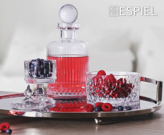 Espiel Φοντανιέρα Γυάλινη με Καπάκι και Πόδι 8x8x13cm Διάφανη Espiel Φοντανιέρα Γυάλινη με Καπάκι και Πόδι 8x8x13cm Διάφανη