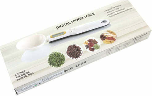 Andowl Digital Kitchen Scale Spoon up to 0.5kg Black