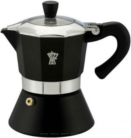 Pezzetti 10.40328 Stovetop Espresso Pot for 3Cups Black