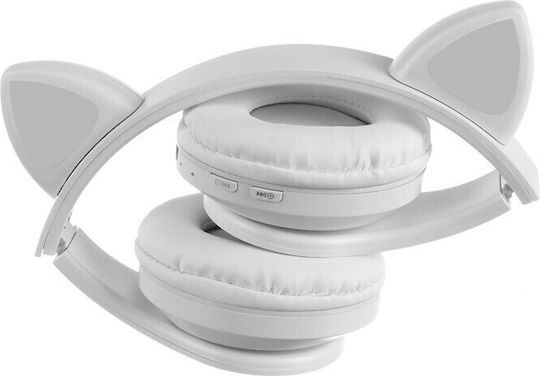 Bluetooth Wireless On Ear Headphones with Radio with 7 hours of Operation White