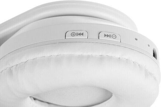 Bluetooth Wireless On Ear Headphones with Radio with 7 hours of Operation White