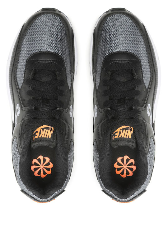 Air Max 90 Kids Sneakers Black / Total Orange / Iron Grey / White