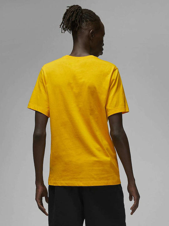 Jordan Wordmark Ανδρικό T-shirt Κίτρινο με Λογότυπο