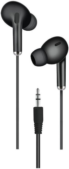 2GO Ακουστικά Ψείρες In Ear Μαύρα 797314