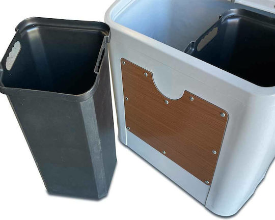 Green City International Recycling Plastic Waste Bin 50lt Multicolour