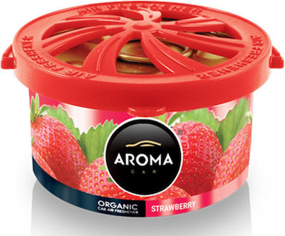 Aroma Car Lufterfrischer-Dose Konsole/Anzeigetafel Auto Organic Strawberry 40gr 1Stück