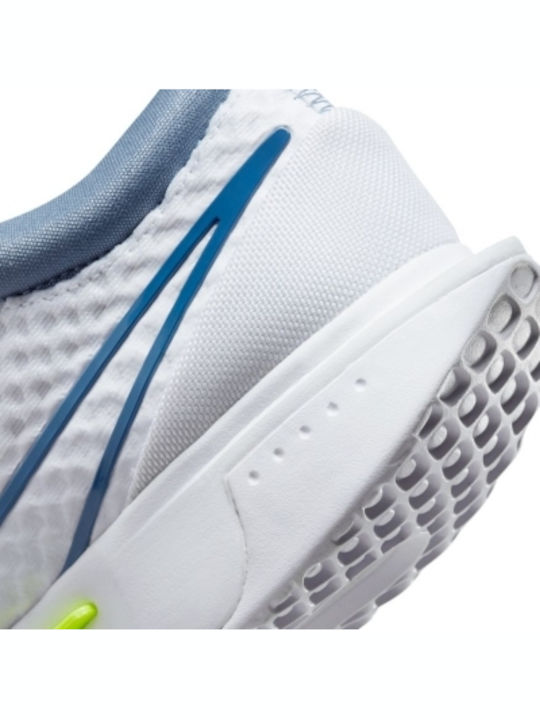 Nike Zoom Pro Ανδρικά Παπούτσια Τένις για Σκληρά Γήπεδα White / Mystic Navy / Ashen Slate / Grey Fog