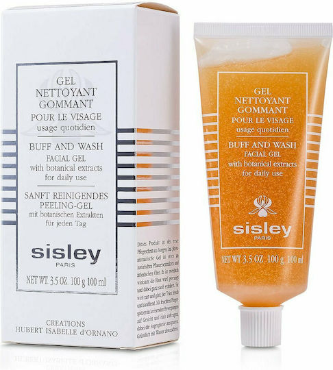 Sisley Paris Botanical Buff Wash Facial Gel Exfoliating Cleanser For Face 100ml